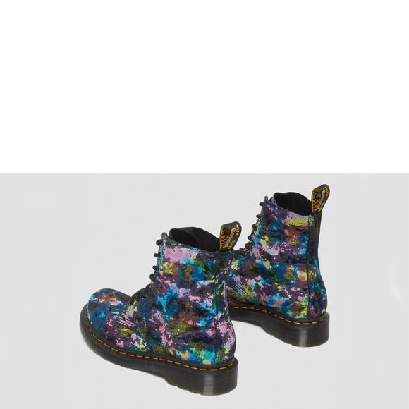 NEW DR. MARTENS 1460 pascal tutti fruity suede in black multi suede - Picture 4 of 4